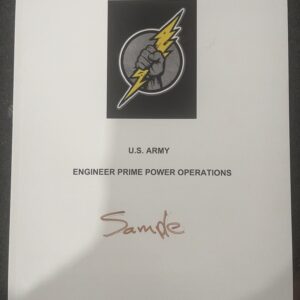 U.S. Army Engineer Prime Operations document with signature.