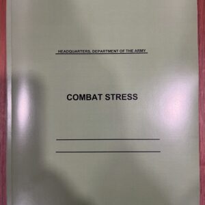 A document titled 'Combat Stress' with a subtitle about psychological and psychiatric aspects of combat.